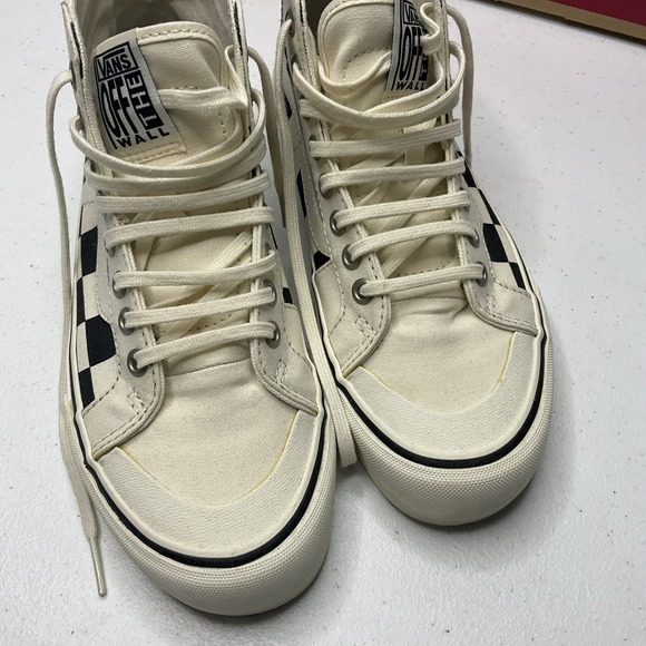Vans SK8 HI 138 Decon Sneakers Shoes Mega Check Black White Men Sz 5 Wo's Sz 6.5 - Picture 5 of 11